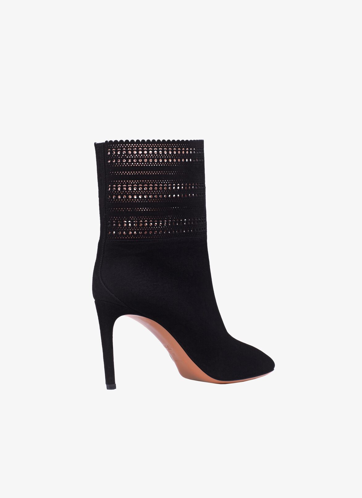 Stiletto Ankle Boot ALAÏA BLACK/LIGHT PINK STILETTO ANKLE BOOT